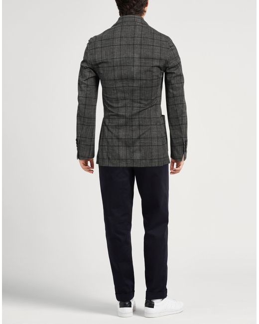 Circolo 1901 Black Blazer Cotton, Elastane for men