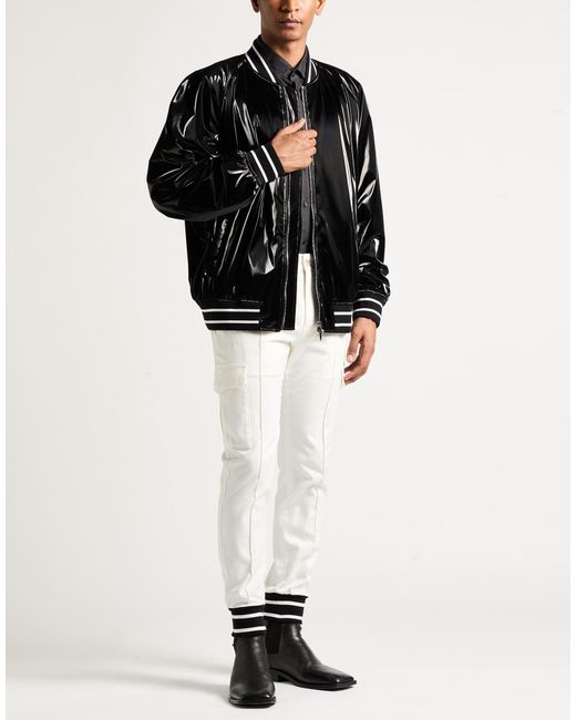 McQueen Black Jacket Polyester, Polyurethane for men