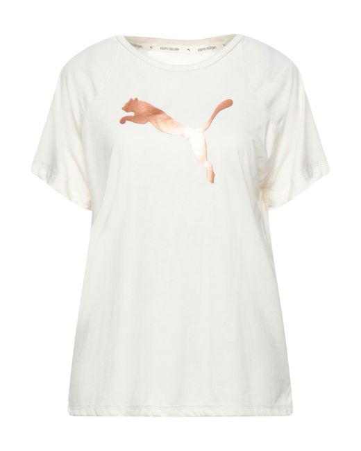 PUMA Synthetic T-shirt in Beige (Natural) | Lyst