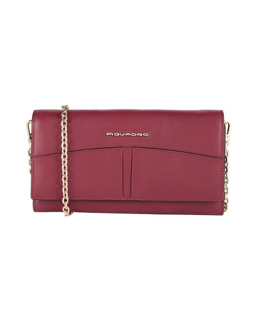 Cartera con bandolera Piquadro de color Red