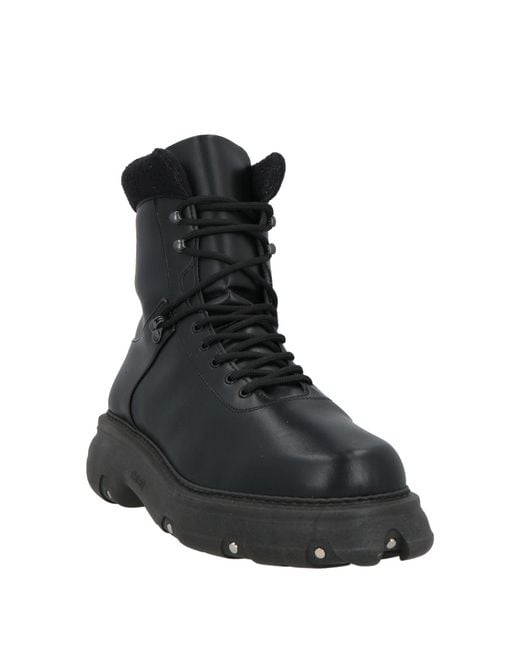 Phileo Black Ankle Boots for men