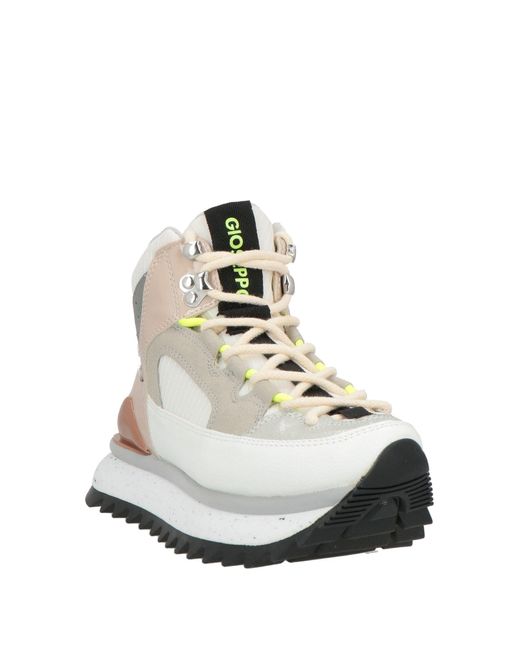 Gioseppo White Sneakers Textile Fibers