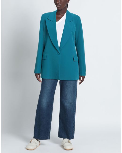 ACTUALEE Blue Blazer Polyester, Elastane