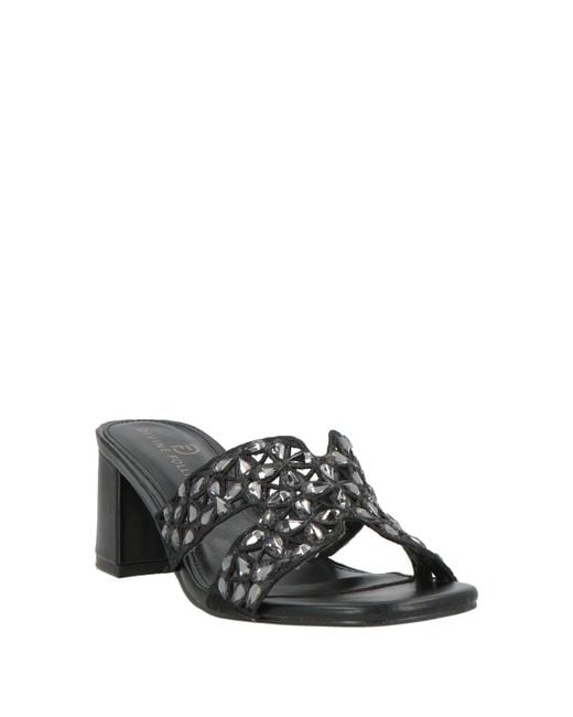 Divine Follie Black Sandals