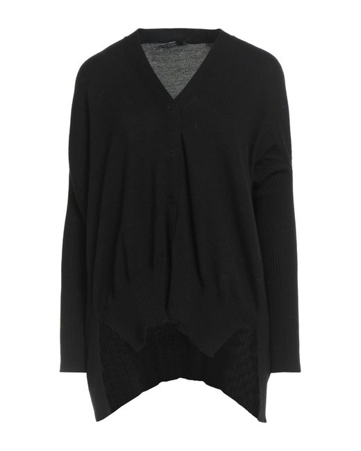 Pierantonio Gaspari Black Cardigan Virgin Wool