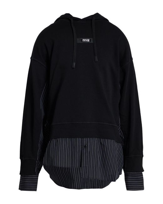 Versace Jeans Couture Blue Sweatshirt Cotton, Elastane for men