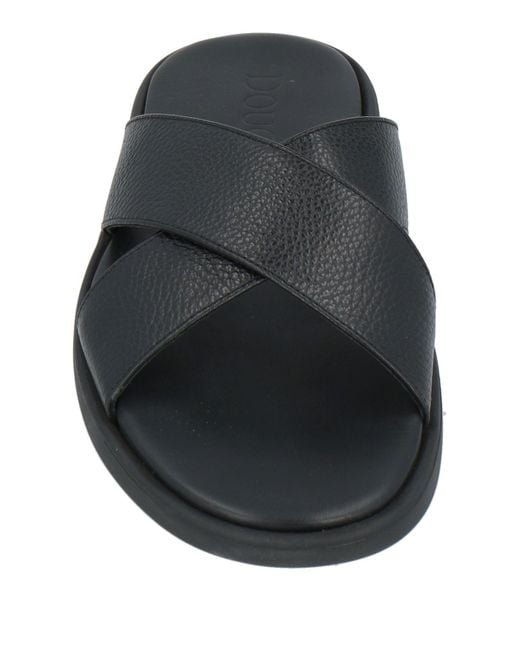 Doucal's Black Sandals for men