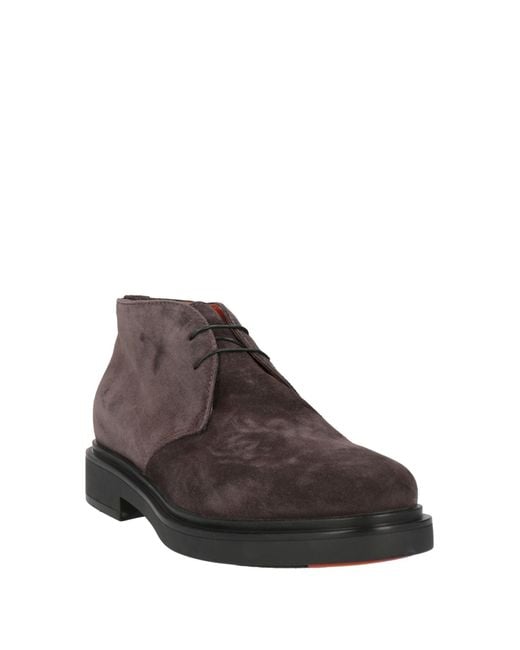 Santoni Brown Ankle Boots for men