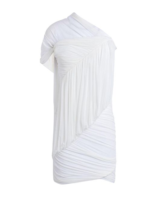 Rick Owens White Mini-Kleid