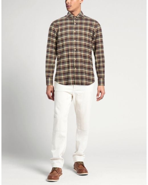 Alessandro Gherardi Gray Shirt Cotton for men