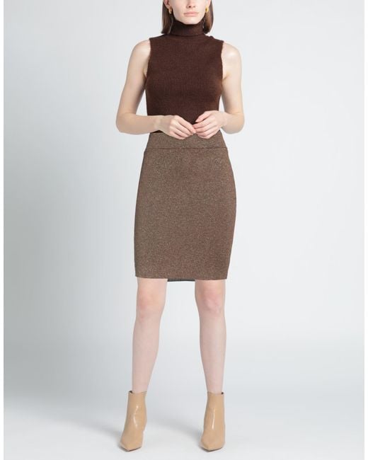 Rebel Queen Brown Mini Skirt