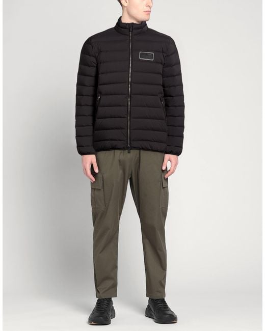 EA7 Black Puffers for men