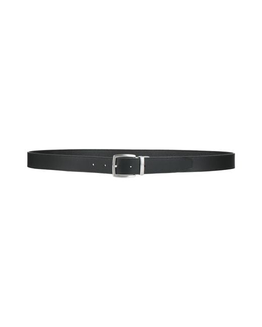 Emporio Armani Black Belt Cow Leather for men