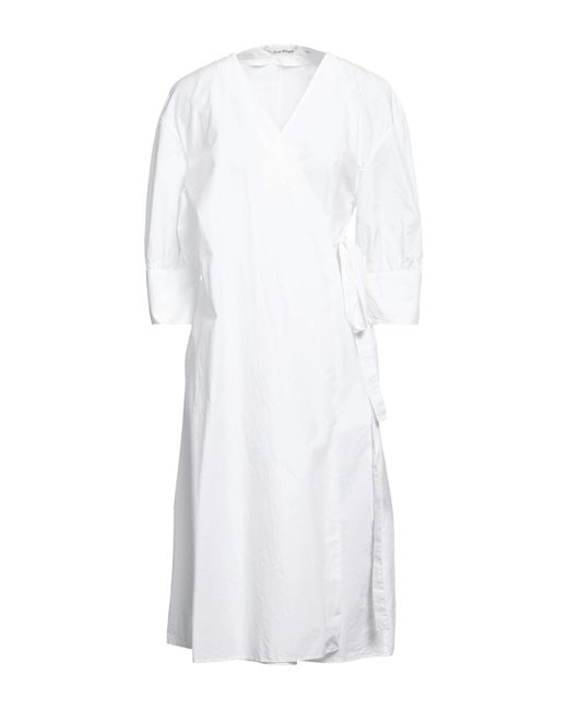 Le Sarte Pettegole White Midi Dress