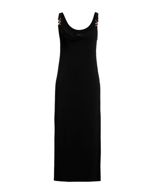 Robe midi Versace en coloris Black