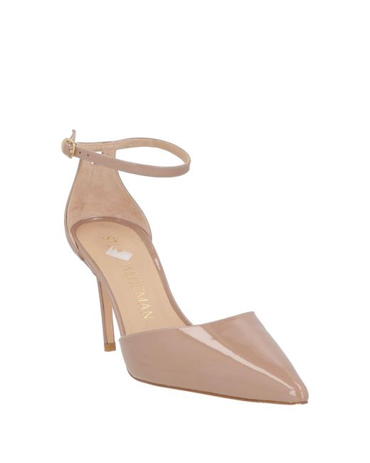 Stuart Weitzman Natural Blush Pumps Leather