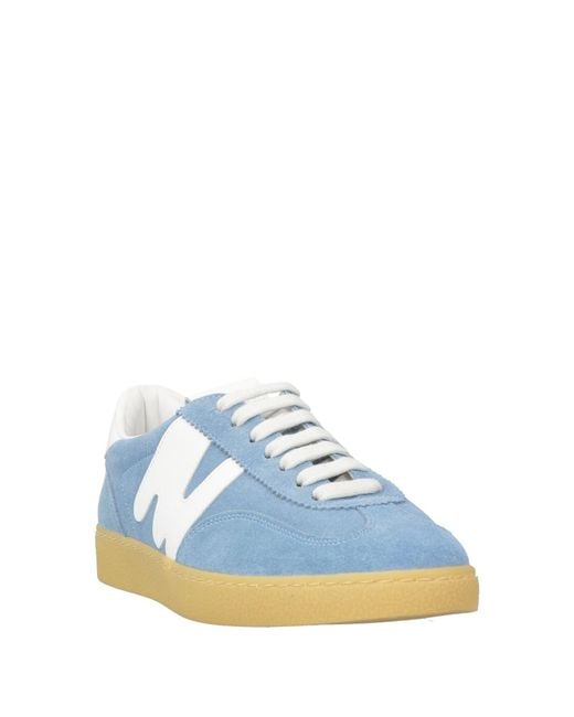 MSGM Blue Sneakers Leather for men