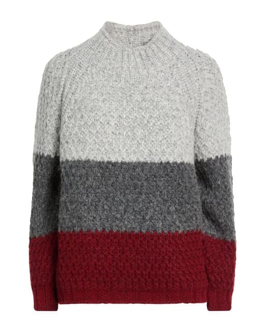 Eleventy Gray Turtleneck Alpaca Wool, Wool, Polyester