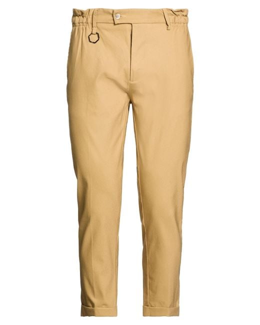 Yes London Natural Pants Cotton, Polyamide, Elastane for men