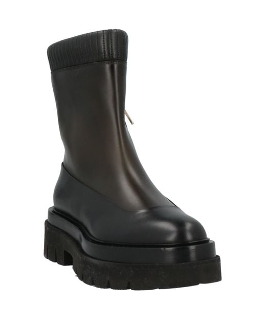 Santoni Black Stiefelette