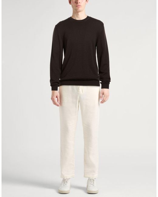 Roberto Collina Black Dark Sweater Wool for men