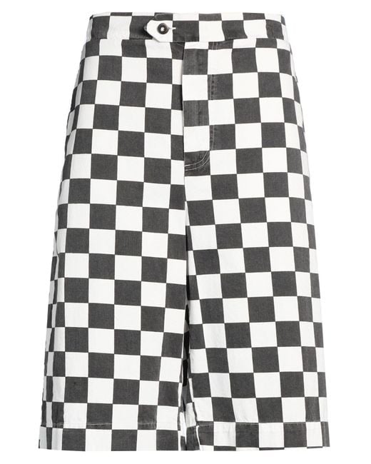 MAISON CRAZY WORKER 3.2 White Shorts & Bermuda Shorts Cotton for men
