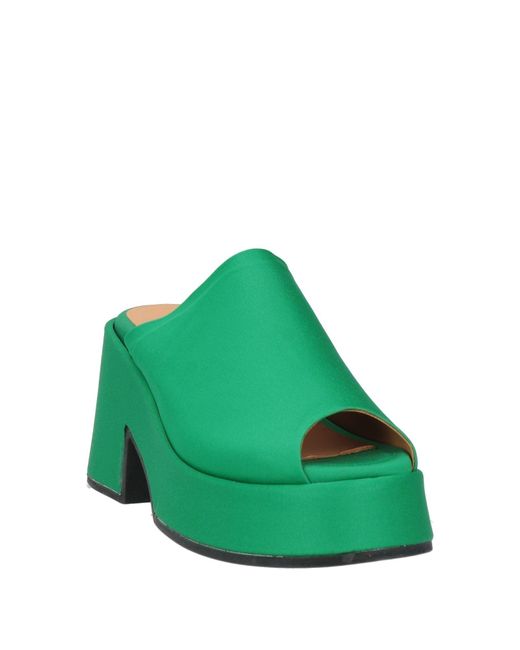 Ganni Green Sandals
