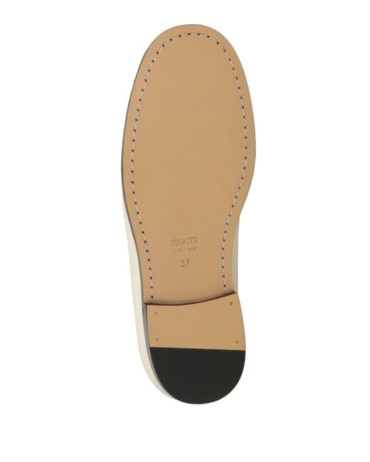 Khaite White Cream Loafers Leather