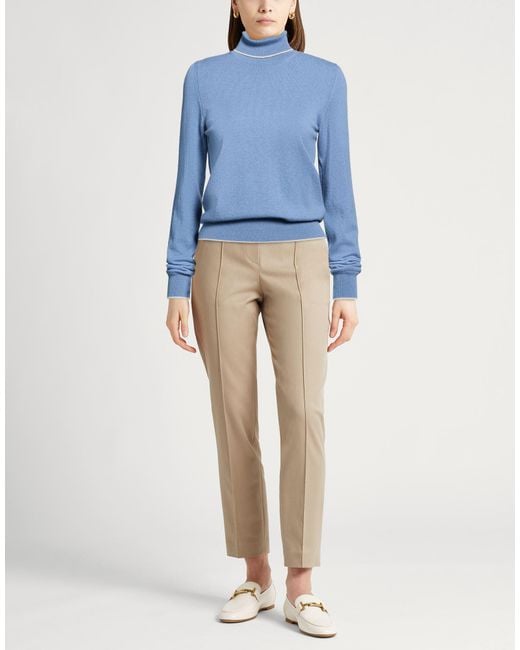 Moorer Blue Turtleneck Cashmere
