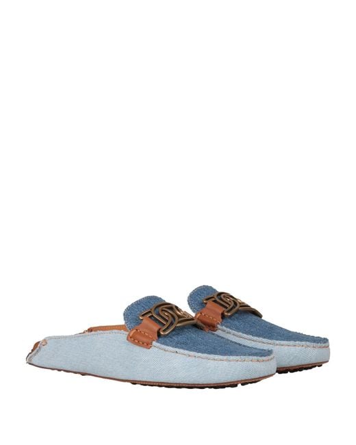 Tod's Blue Mules & Clogs