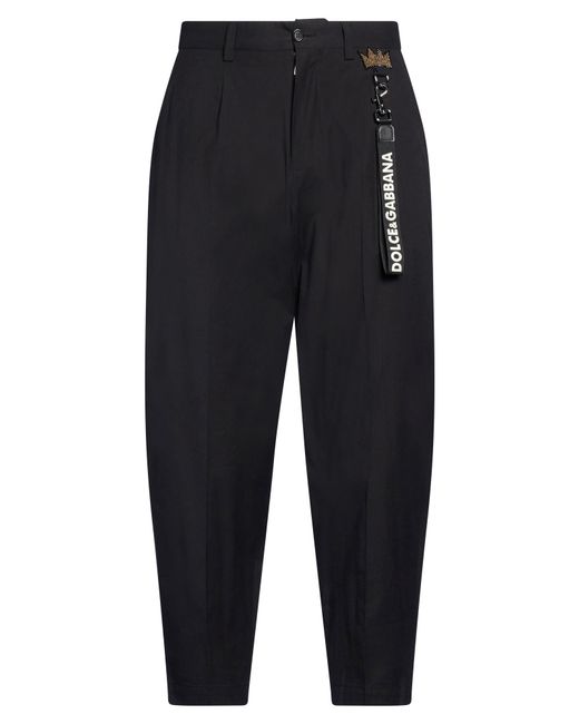 Dolce & Gabbana Blue Pants Cotton, Polyamide, Elastane for men