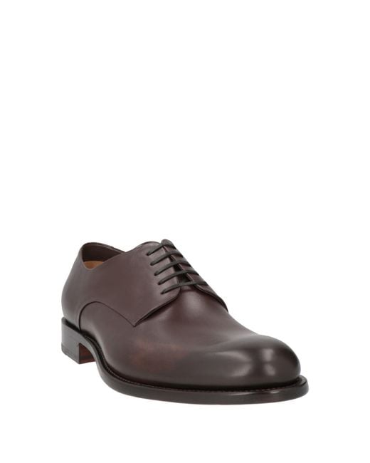 Ferragamo Brown Lace-Up Shoes for men