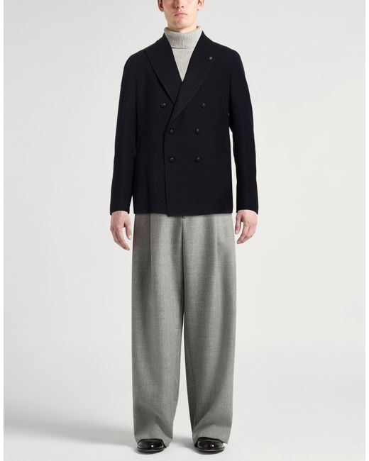 Tagliatore Blue Blazer Virgin Wool for men