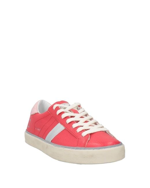 Date Pink Sneakers Leather