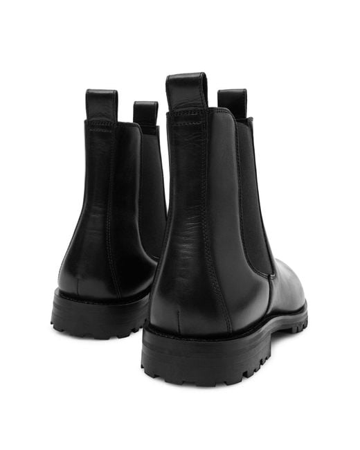 COS Black Leather Chelsea Boots for men