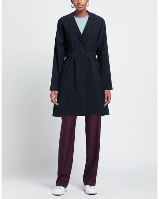 Aspesi Blue Overcoat & Trench Coat