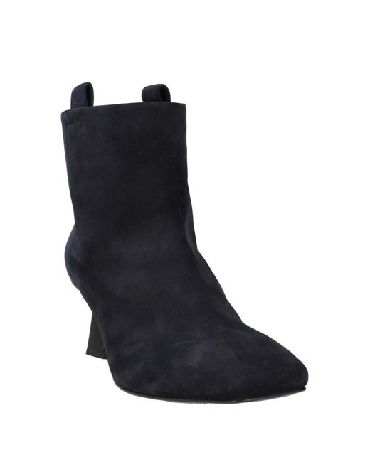 Fabi Black Midnight Ankle Boots Leather