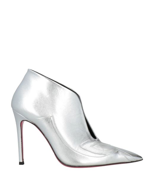 Luciano Padovan White Ankle Boots Leather