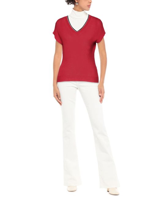 Tsd12 Red Sweater Viscose, Acrylic