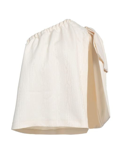 THE M.. White Cream Top Polyester