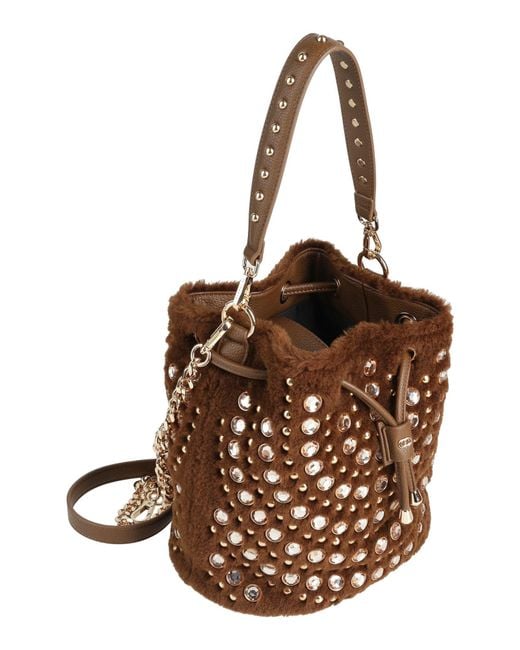 La Carrie Brown Shoulder Bag