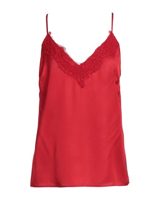 Liu Jo Red Top Viscose, Polyamide, Polyester, Cotton