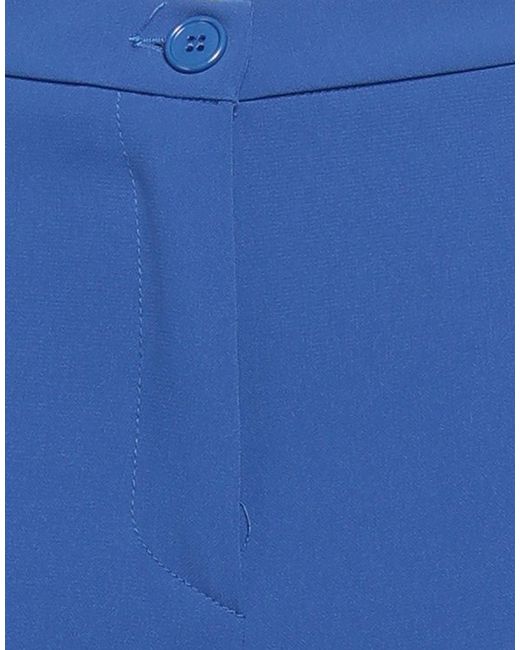 Éclà Blue Pants Polyester, Elastane