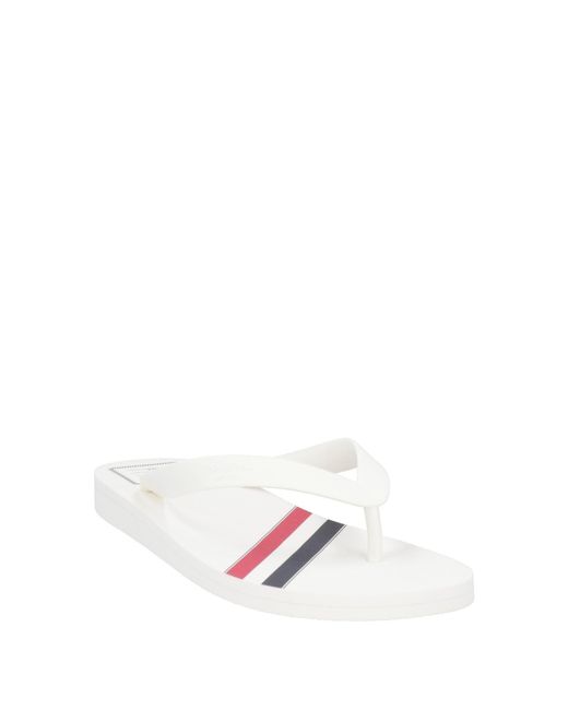 Thom Browne White Thong Sandal for men