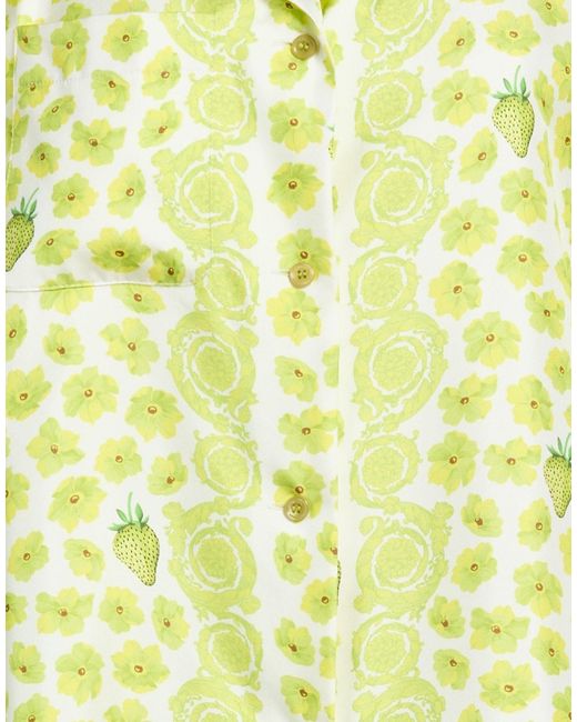 Versace Yellow Shirt Silk