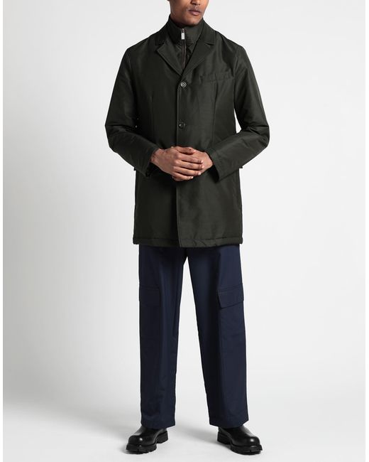 Canali Gray Overcoat & Trench Coat for men