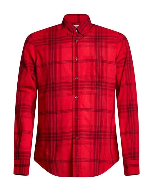Aspesi Red Shirt Cotton for men