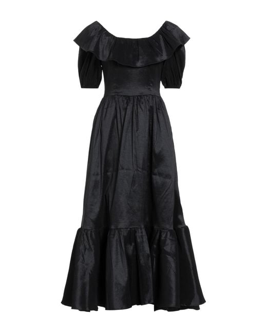 True Decadence Black Maxi-Kleid