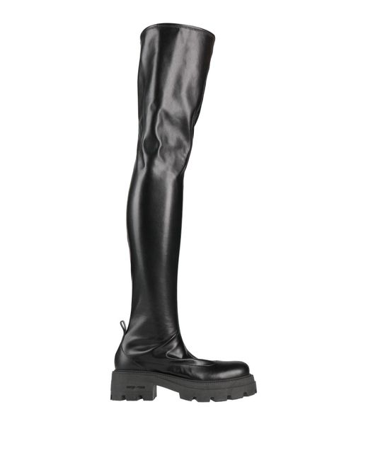 Sergio Rossi White Boot Textile Fibers