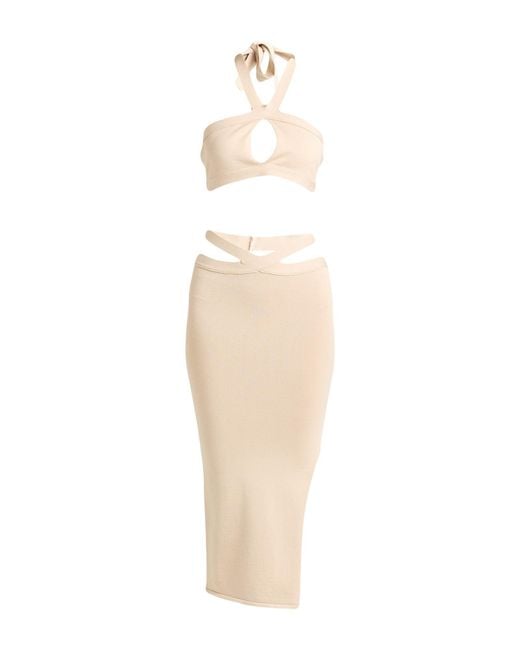Gaelle Paris White Co-Ord Viscose, Polyester